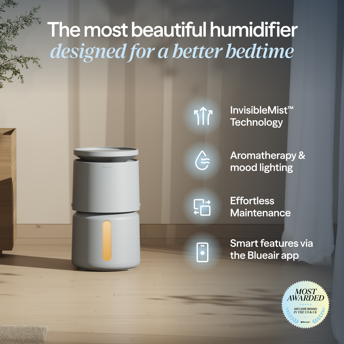 DreamWell™ Humidifier 2 Gallon Stone Grey