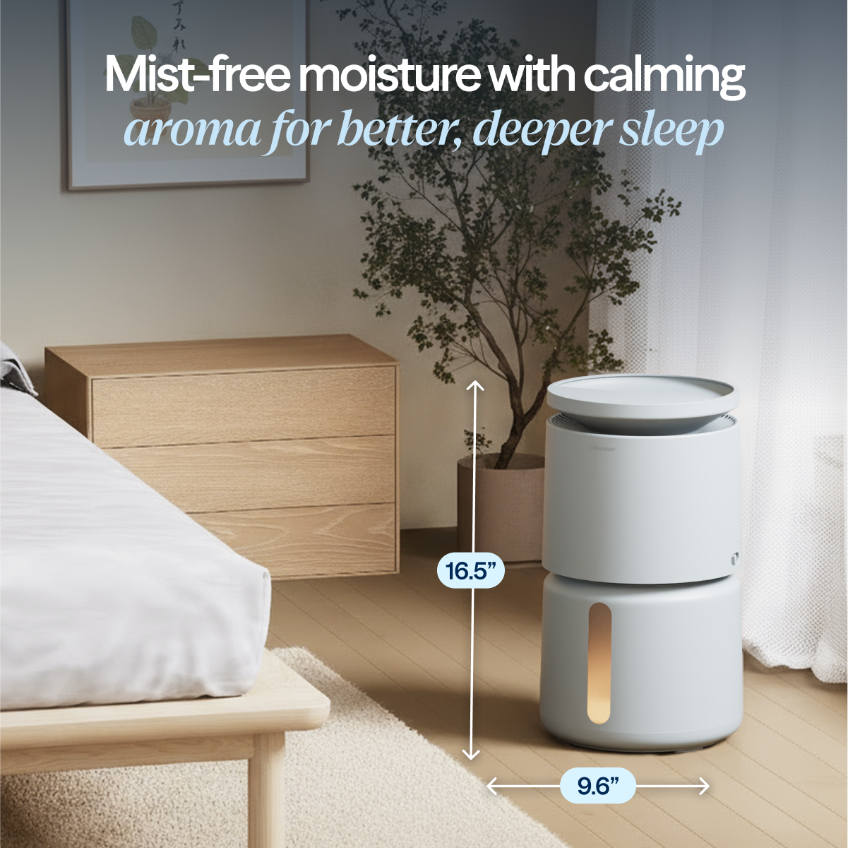 DreamWell™ Humidifier 2 Gallon Stone Grey