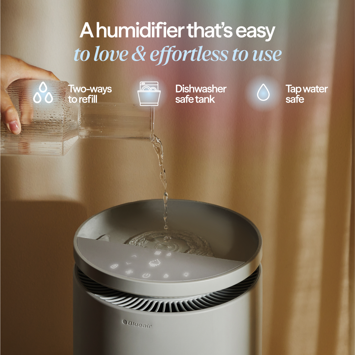 DreamWell™ Humidifier 2 Gallon Stone Grey
