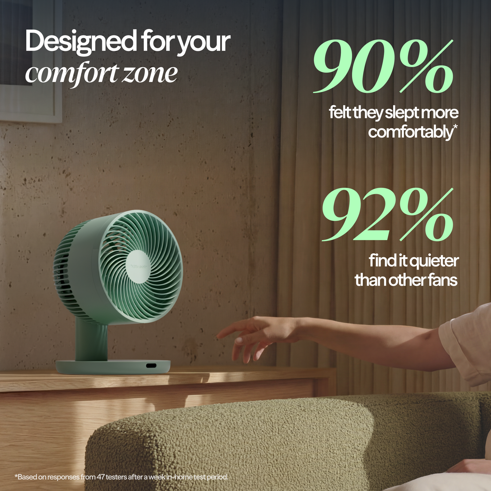 CoolDrift™ Air Circulator Fan - Arctic Sage
