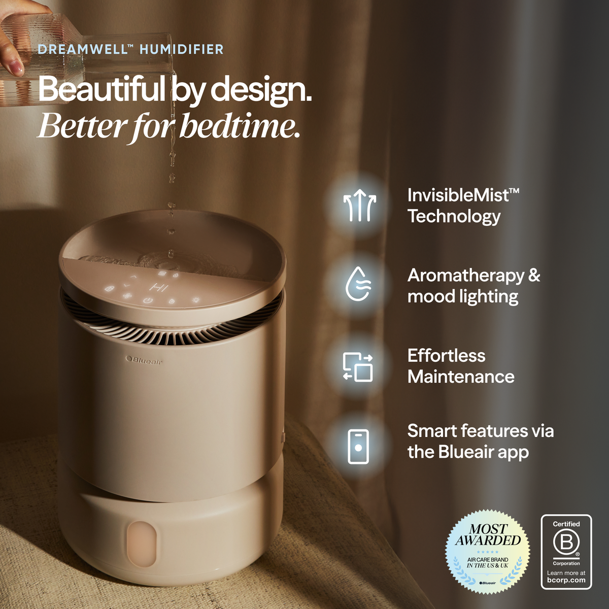 DreamWell™ Humidifier 1 Gallon Coastal Beige 2.0