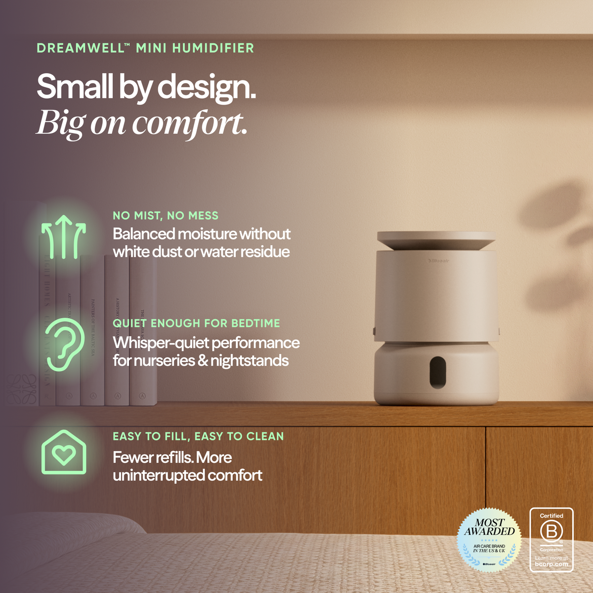 DreamWell™ Humidifier 1/2 Gallon - Coastal Beige