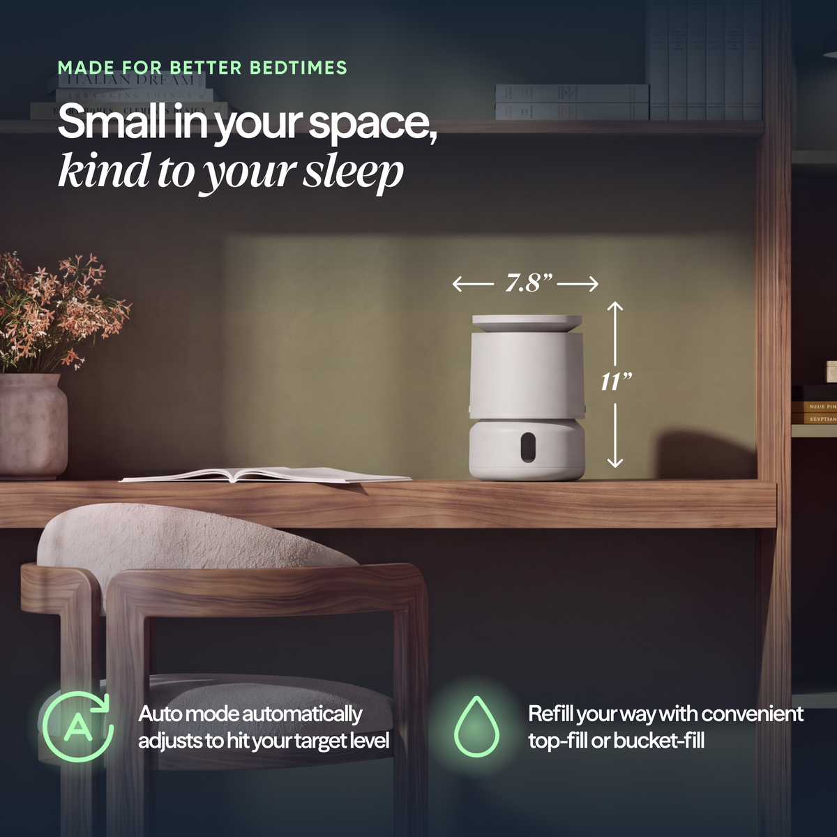 DreamWell™ Humidifier 1/2 Gallon - Coastal Beige