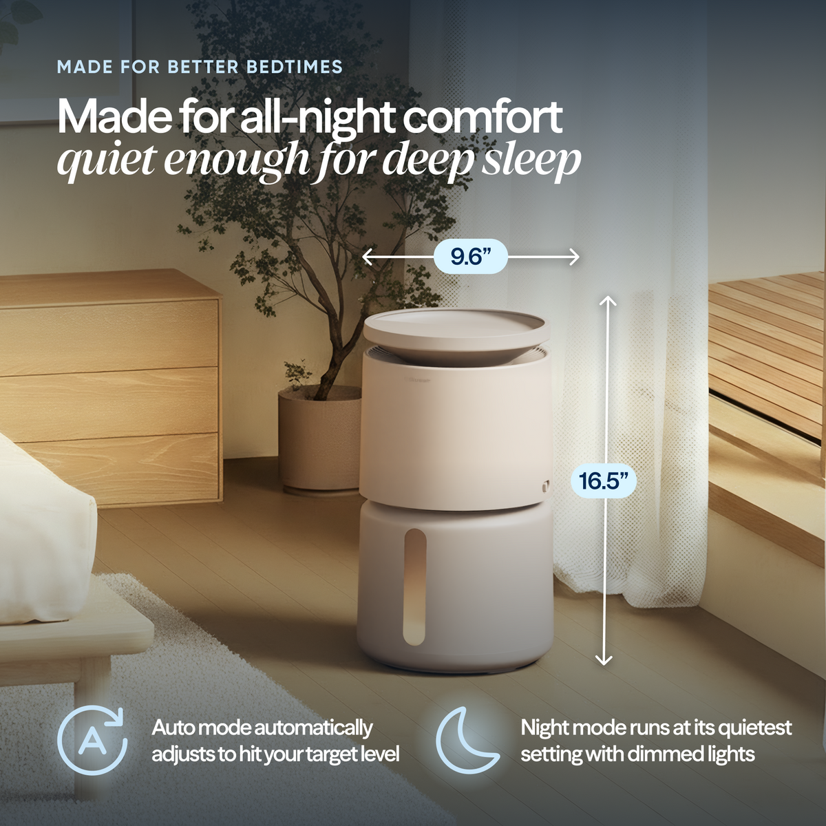 DreamWell™ Humidifier 2 Gallon Coastal Beige 2.0