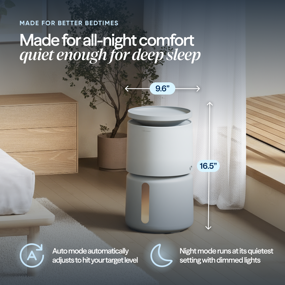 DreamWell™ Humidifier 2 Gallon Stone Grey 2.0