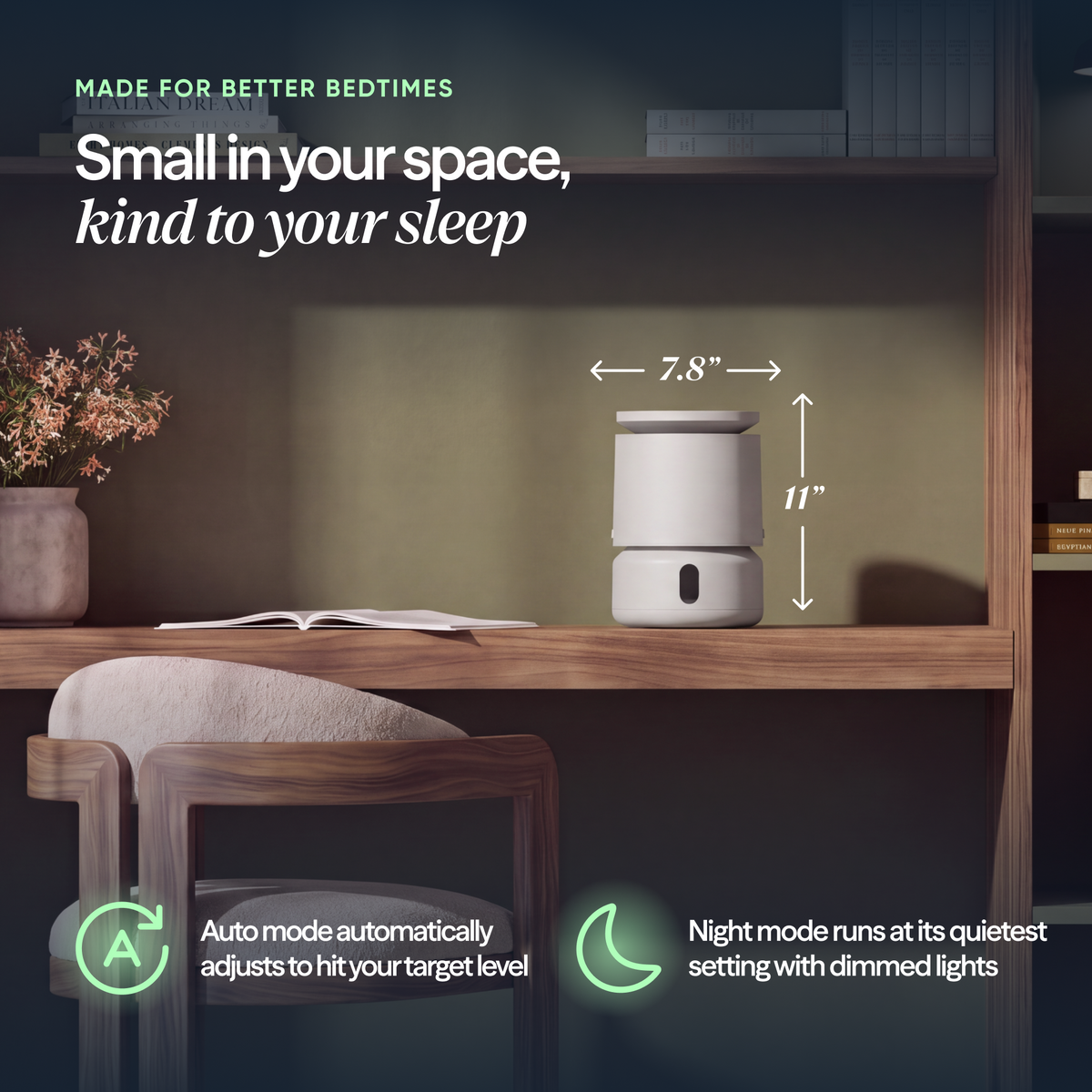 DreamWell™ Humidifier 1/2 Gallon Aurora Blush
