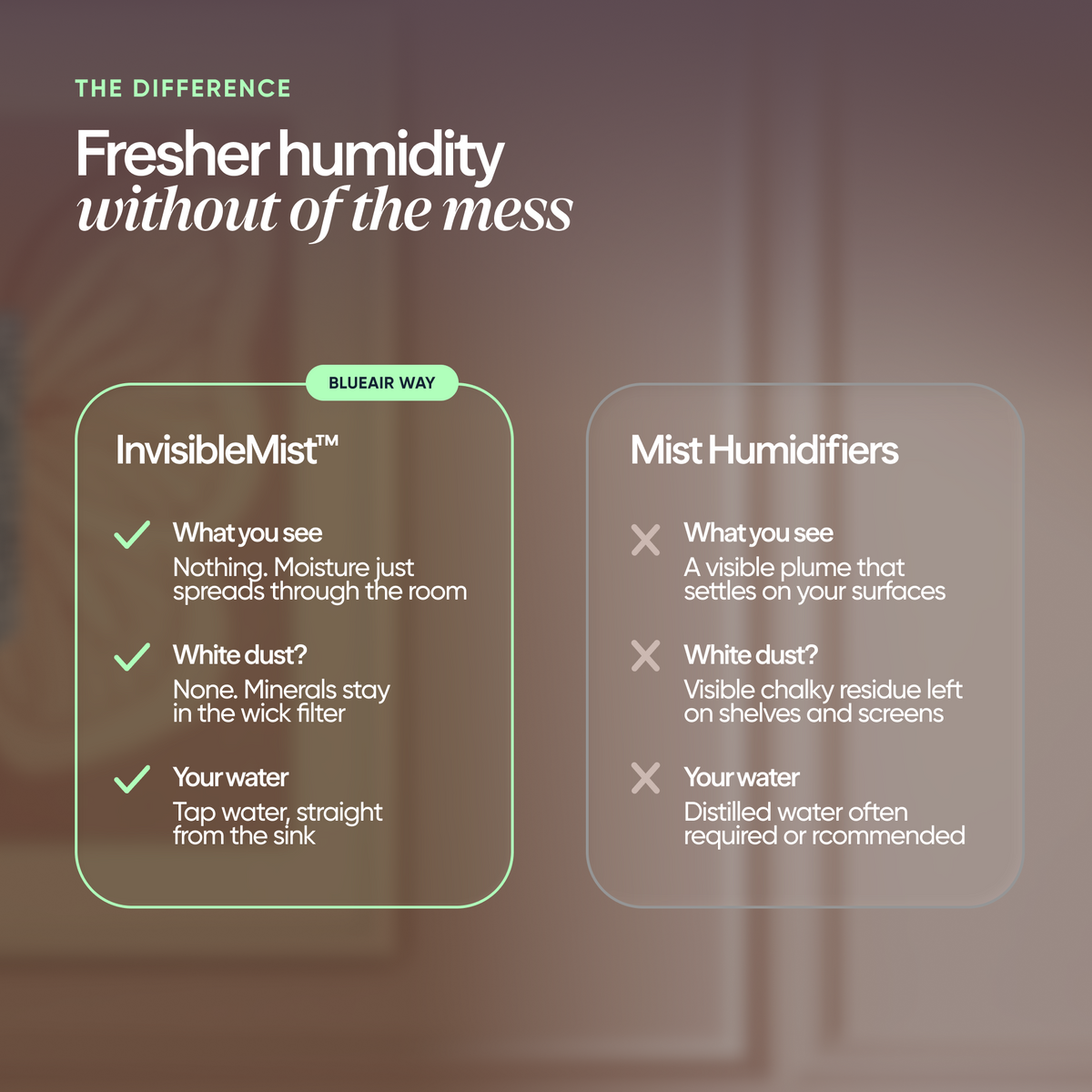 DreamWell™ Humidifier 1/2 Gallon Aurora Blush