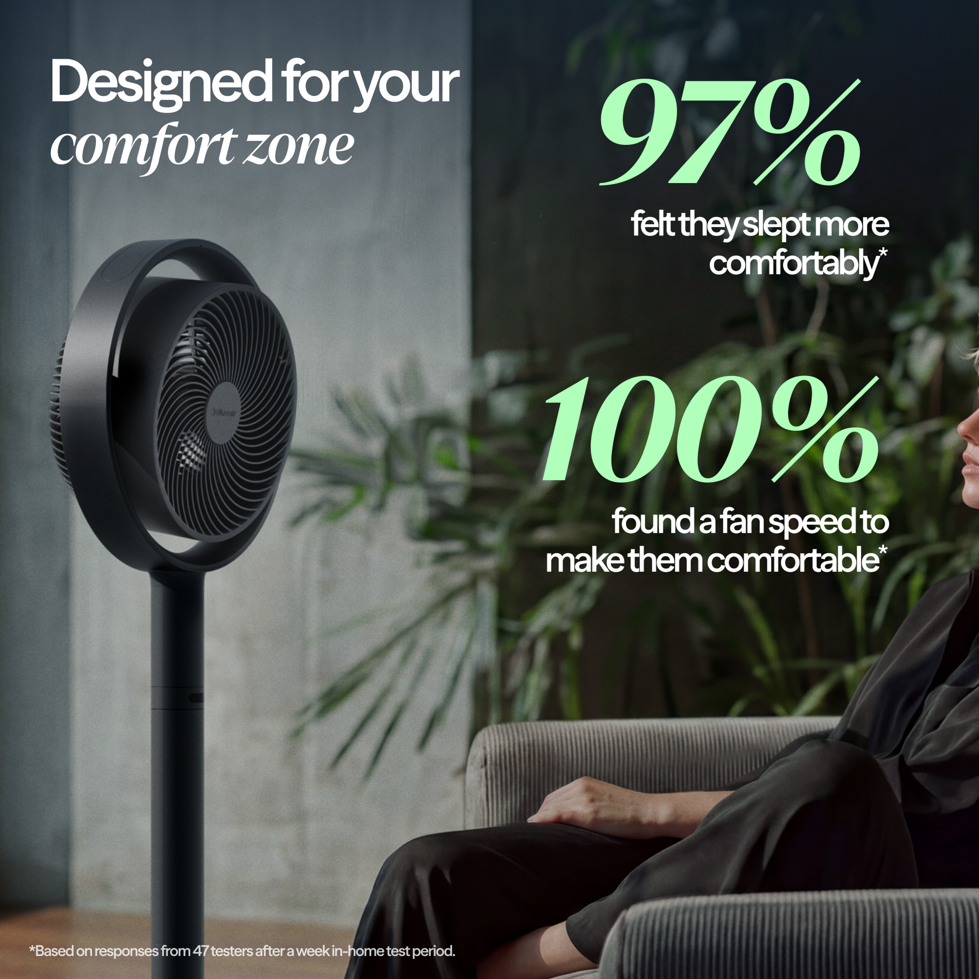 Pedestal Air Circulator Fan - Coastal Beige