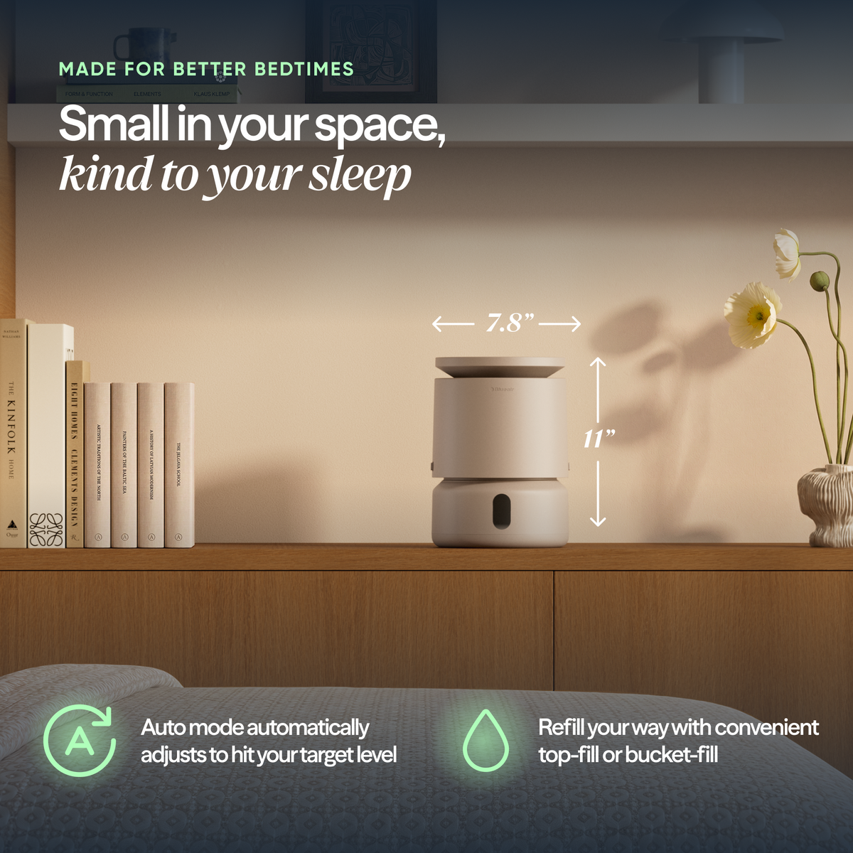 DreamWell™ Humidifier 1/2 Gallon - Stone Grey