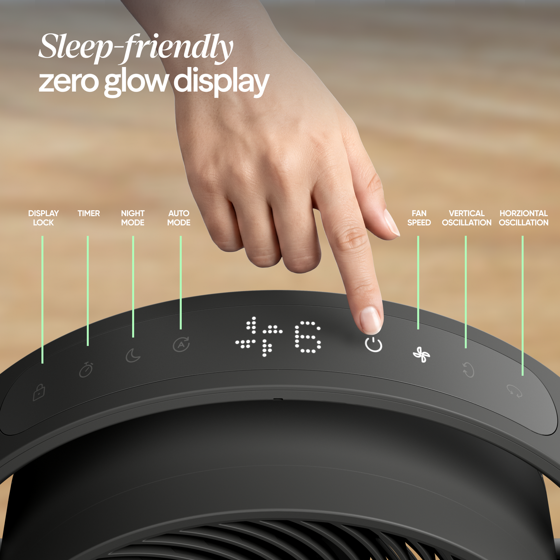 Pedestal Air Circulator Fan - Night Charcoal