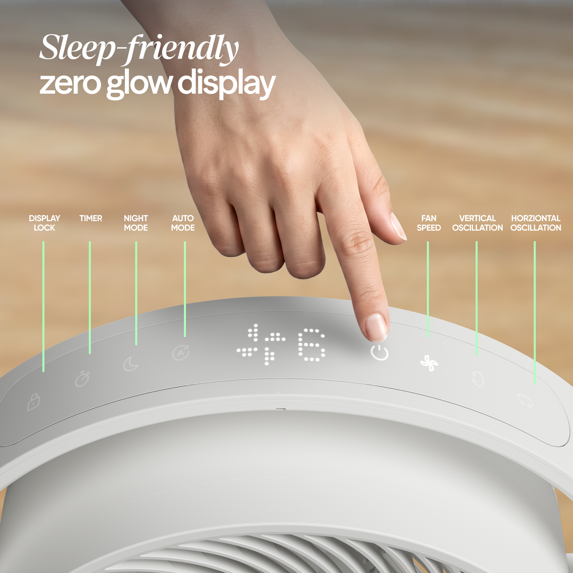 Pedestal Air Circulator Fan - Cloud Linen