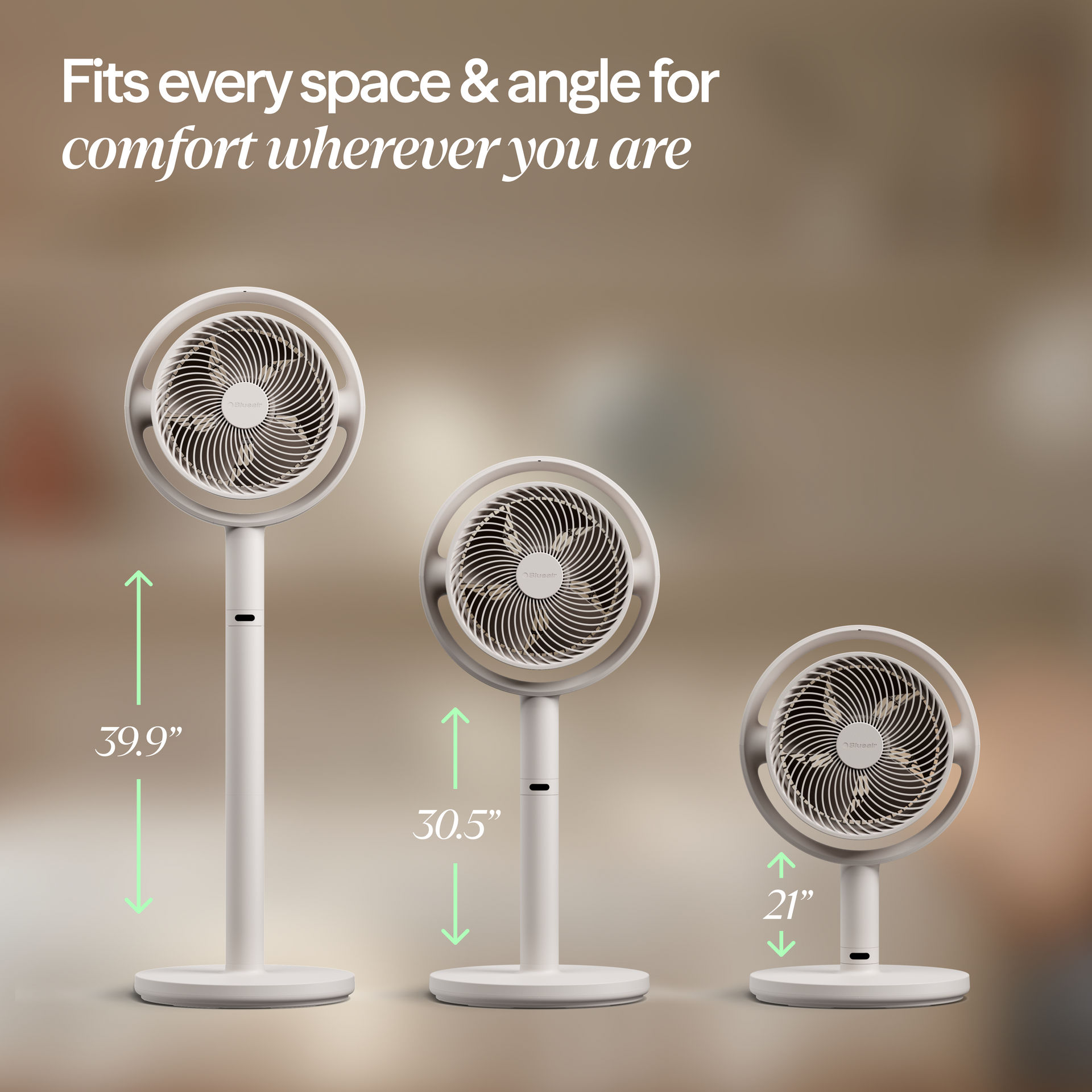 Pedestal Air Circulator Fan - Coastal Beige